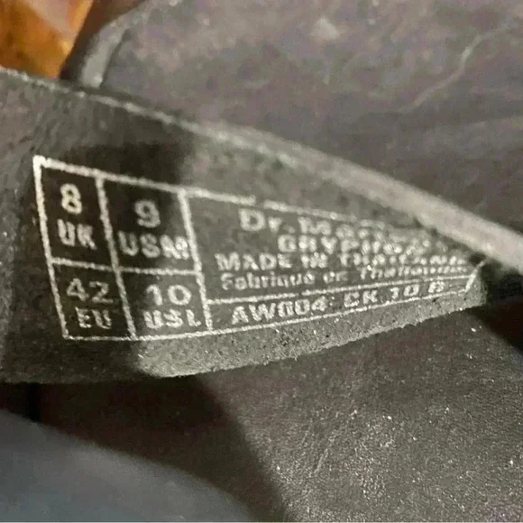 DR. MARTENS GRYPHON BRANDO LEATHER GLADIATOR SANDALS EU42 M 9 - Picture 7 of 7